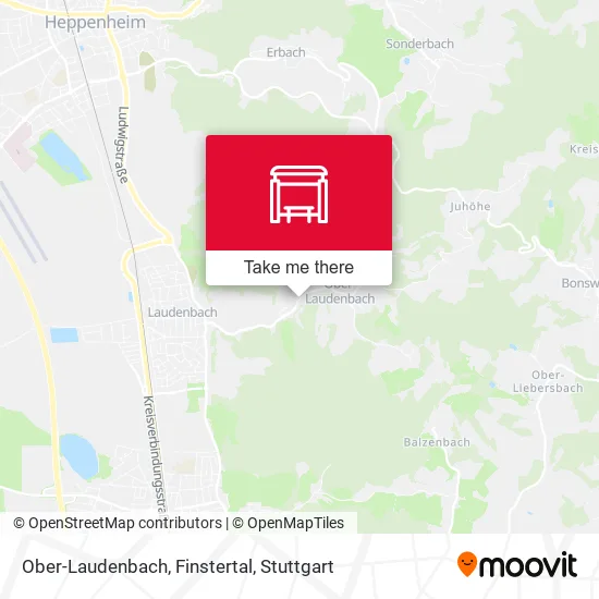 Карта Ober-Laudenbach, Finstertal