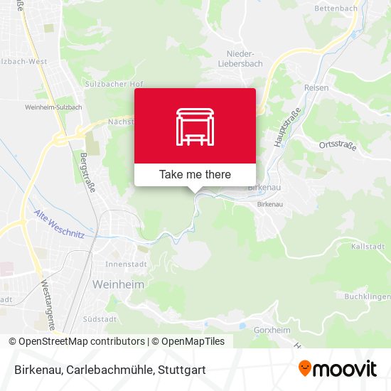 Birkenau, Carlebachmühle map