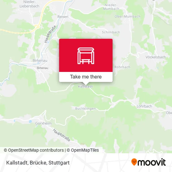 Карта Kallstadt, Brücke