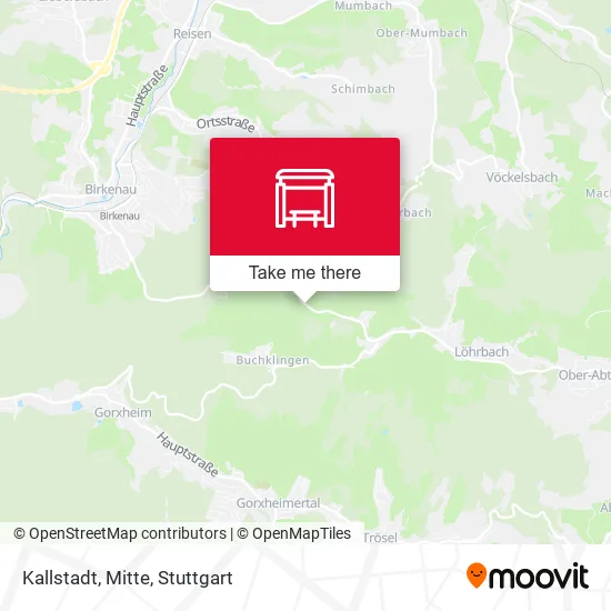 Карта Kallstadt, Mitte