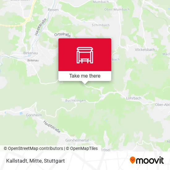 Карта Kallstadt, Mitte