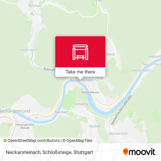 Карта Neckarsteinach, Schloßsteige