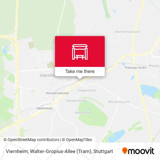 Карта Viernheim, Walter-Gropius-Allee (Tram)