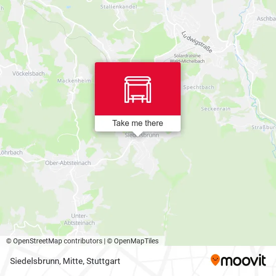 Карта Siedelsbrunn, Mitte