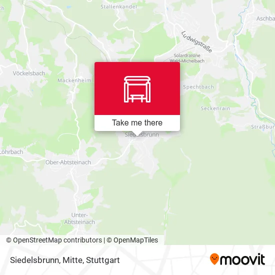 Карта Siedelsbrunn, Mitte