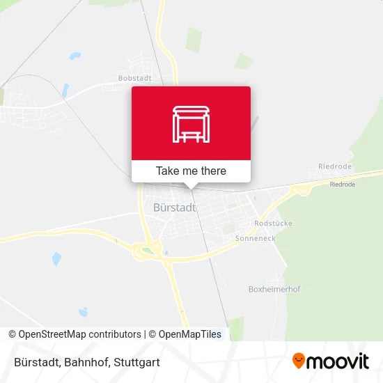 Карта Bürstadt, Bahnhof