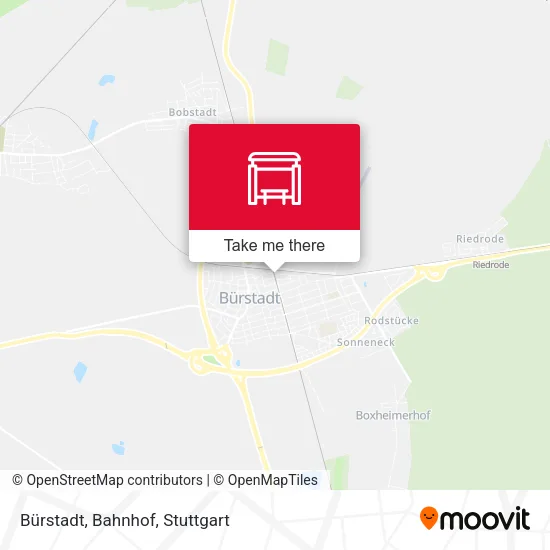 Карта Bürstadt, Bahnhof