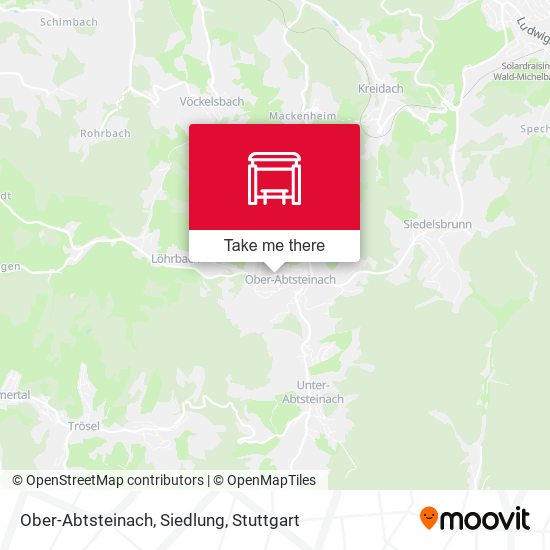 Карта Ober-Abtsteinach, Siedlung