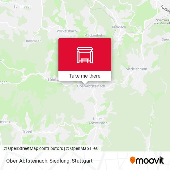 Ober-Abtsteinach, Siedlung map