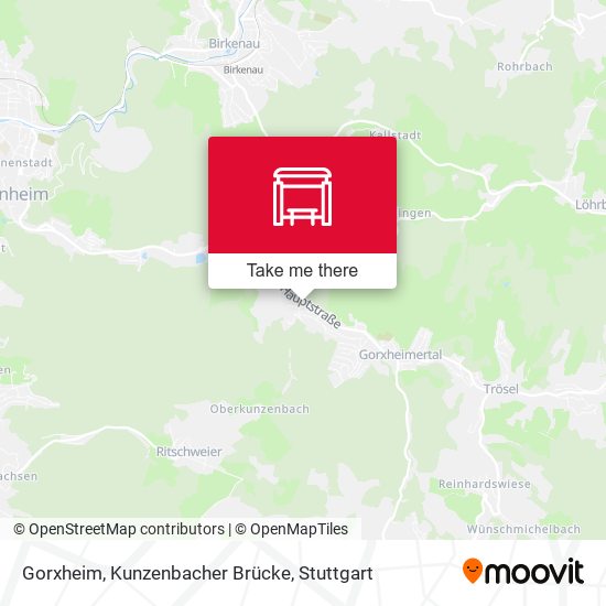 Gorxheim, Kunzenbacher Brücke map