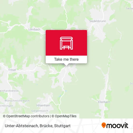 Карта Unter-Abtsteinach, Brücke