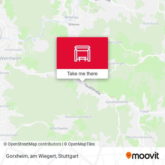 Карта Gorxheim, am Wiegert
