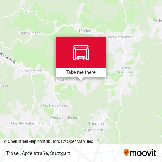 Trösel, Apfelstraße map