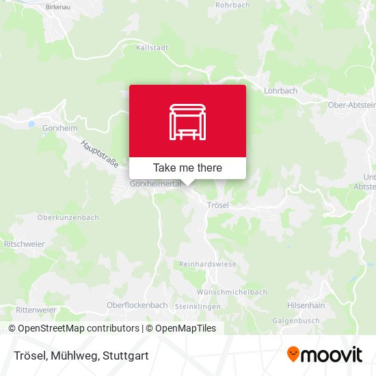 Trösel, Mühlweg map