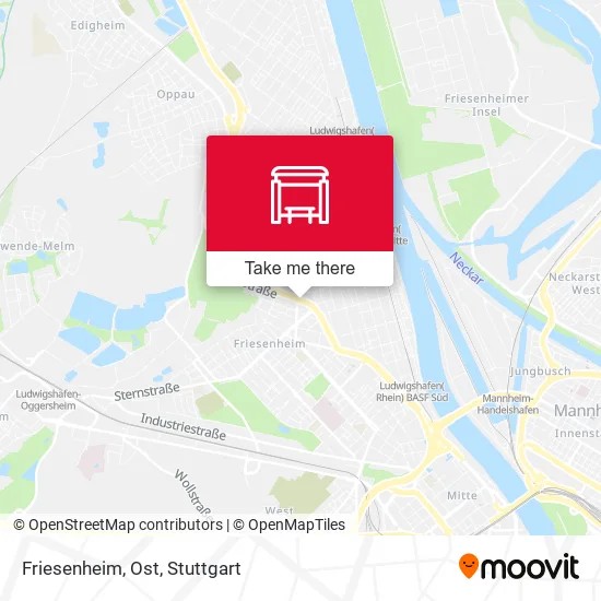 Карта Friesenheim, Ost