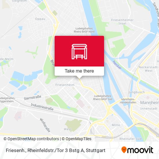 Friesenh., Rheinfeldstr. / Tor 3 Bstg A map