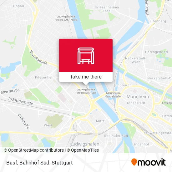 Карта Basf, Bahnhof Süd