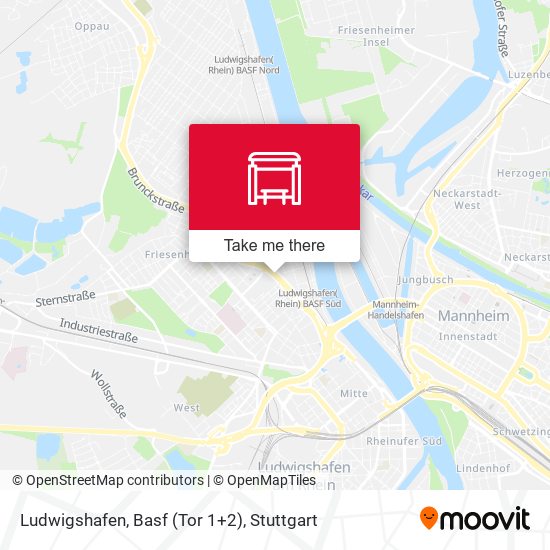 Карта Ludwigshafen, Basf (Tor 1+2)