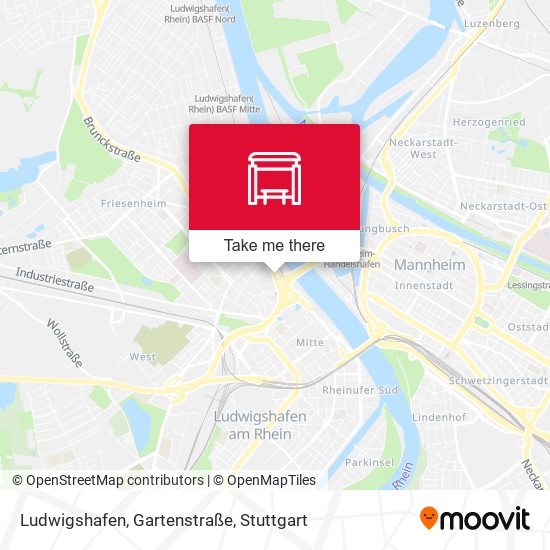Ludwigshafen, Gartenstraße map