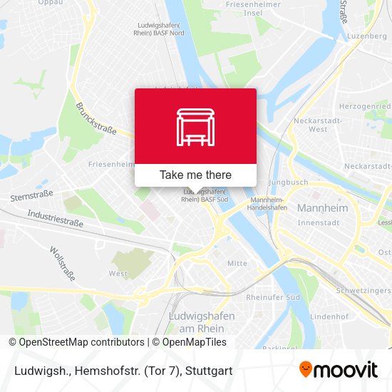 Ludwigsh., Hemshofstr. (Tor 7) map