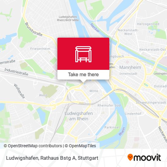 Ludwigshafen, Rathaus Bstg A map