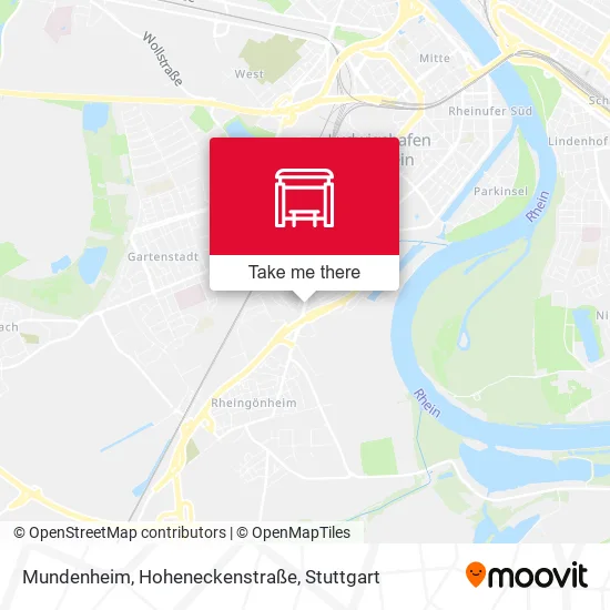 Карта Mundenheim, Hoheneckenstraße