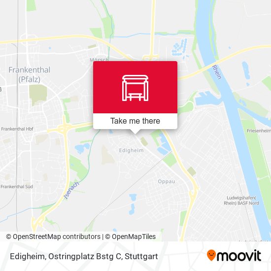 Edigheim, Ostringplatz Bstg C map