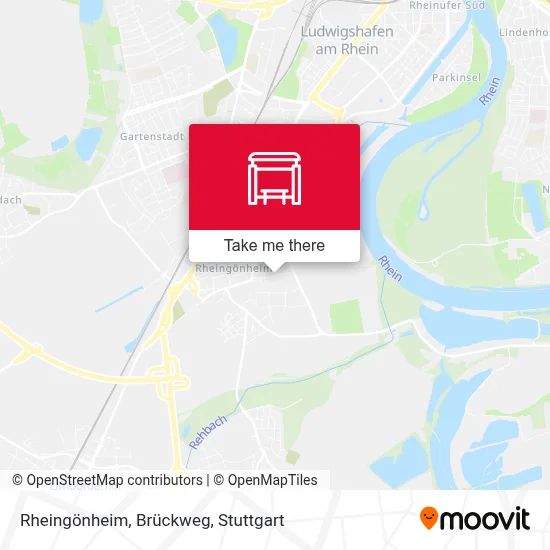 Rheingönheim, Brückweg map