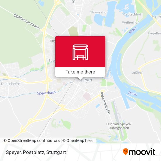 Speyer, Postplatz map