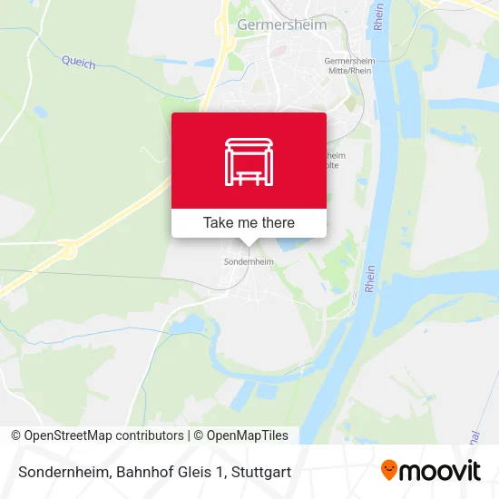 Карта Sondernheim, Bahnhof Gleis 1