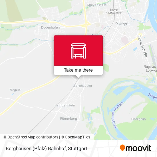 Карта Berghausen (Pfalz) Bahnhof