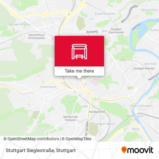 Stuttgart Sieglestraße map