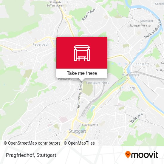 Pragfriedhof map