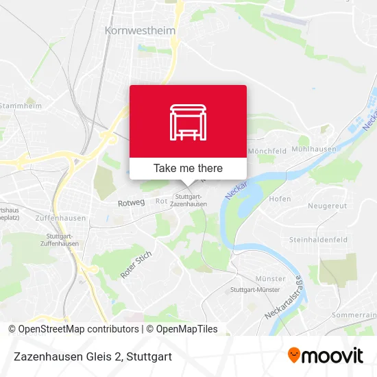 Zazenhausen Gleis 2 map