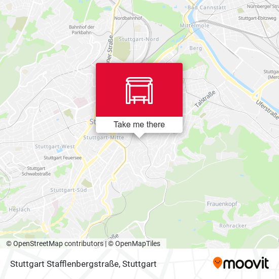 Карта Stuttgart Stafflenbergstraße