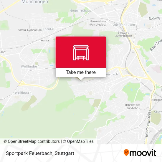 Карта Sportpark Feuerbach