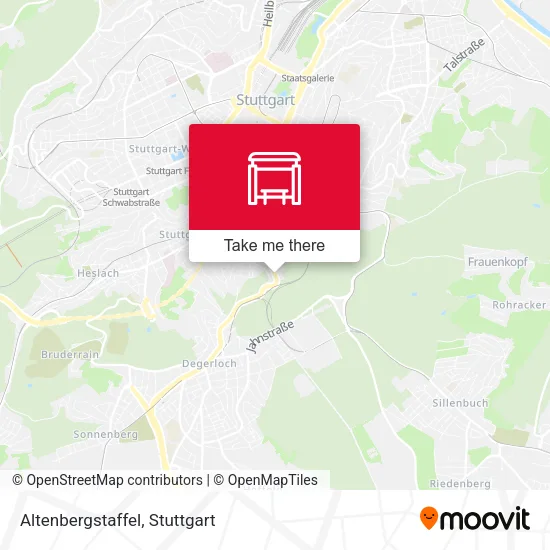 Карта Altenbergstaffel