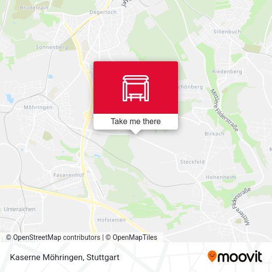 Kaserne Möhringen map
