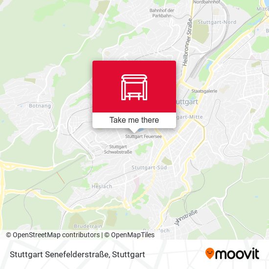 Карта Stuttgart Senefelderstraße