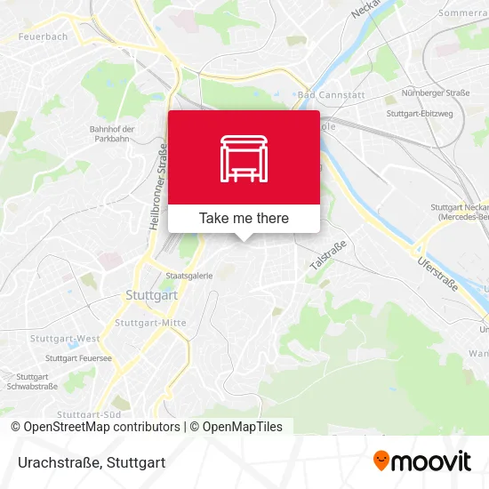 Карта Urachstraße