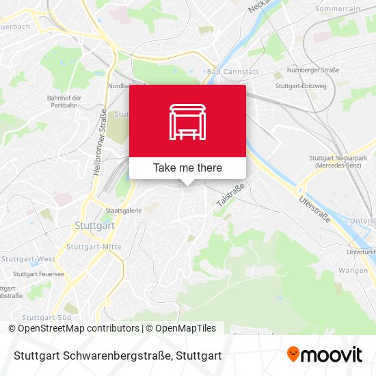 Stuttgart Schwarenbergstraße map