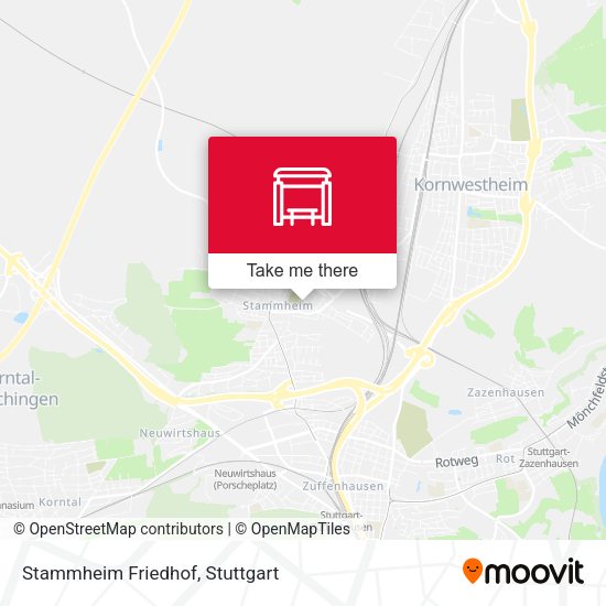 Stammheim Friedhof map