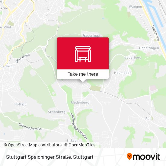 Карта Stuttgart Spaichinger Straße