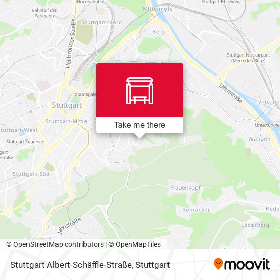 Stuttgart Albert-Schäffle-Straße map