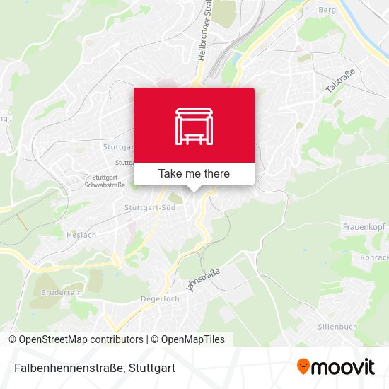 Stuttgart Falbenhennenstraße map