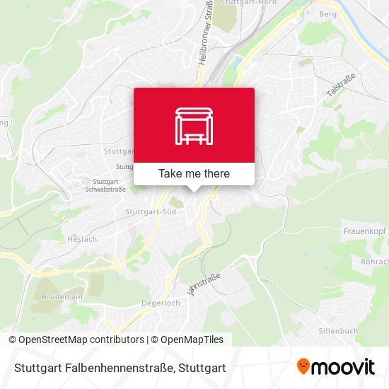 Stuttgart Falbenhennenstraße map