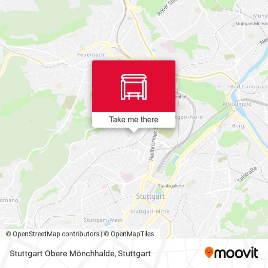 Карта Stuttgart Obere Mönchhalde