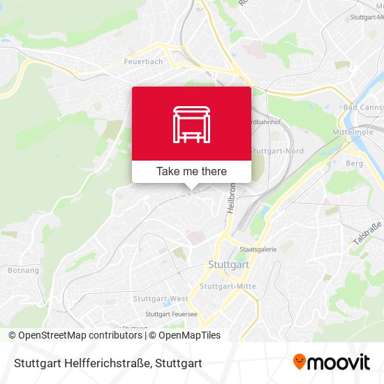 Stuttgart Helfferichstraße map