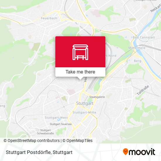 Stuttgart Postdörfle map