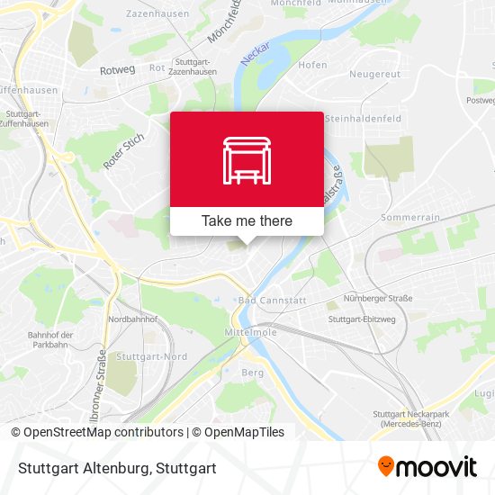 Stuttgart Altenburg map